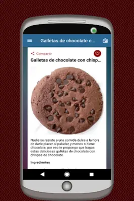 Recetas de Galletas Caseras android App screenshot 0