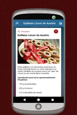 Recetas de Galletas Caseras android App screenshot 2